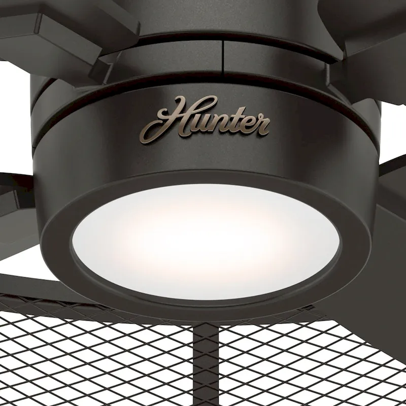 Hunter Seattle Ceiling Fan with LED Light Kit and Wall Control
