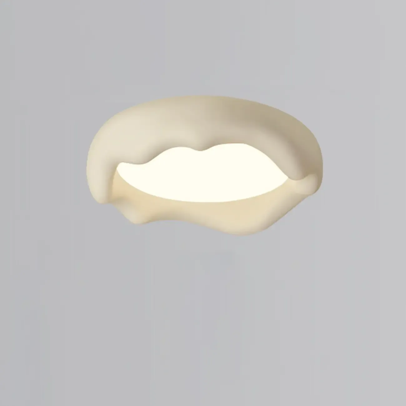 Acrylic Artistic Melting Cream Design Flush Ceiling Light