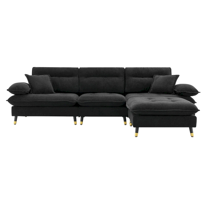 L shaped Convertible Sectional Sofa