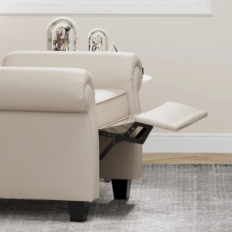 Modern Tufted Push Back Armchair