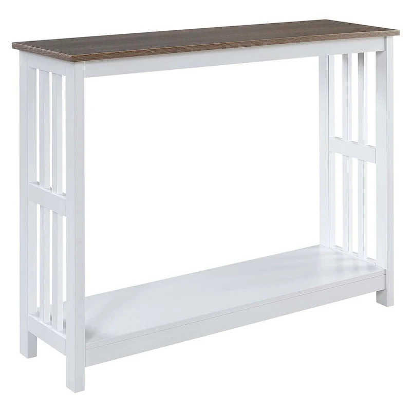 Mission Console Table with Shelf