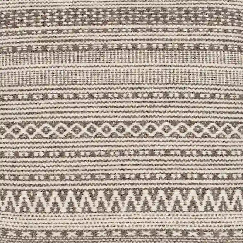 Jules Farmhouse Textured 16-inch Square Pouf