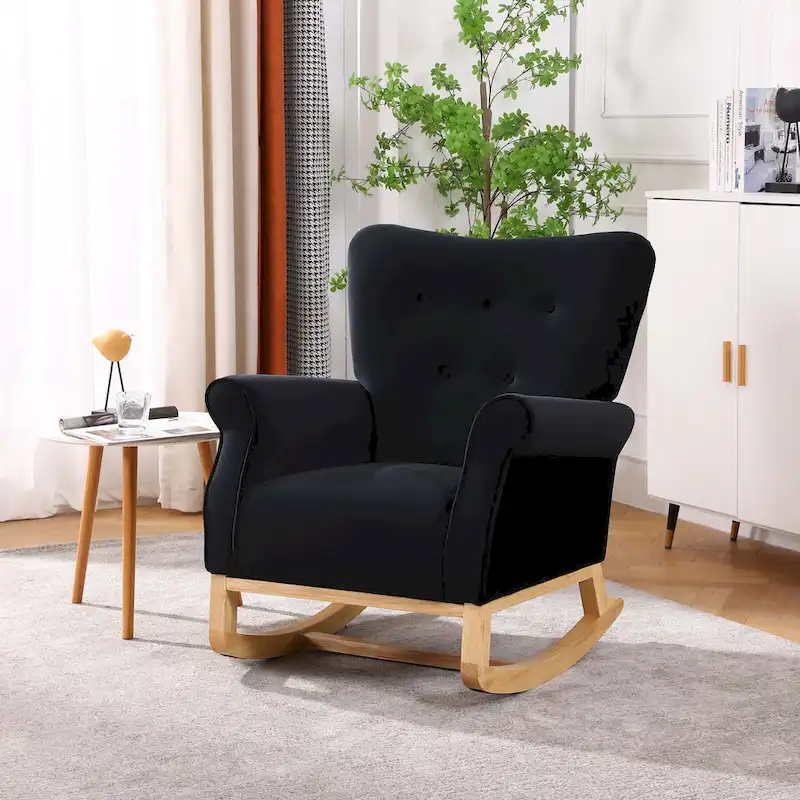 Velvet Rocking Chair
