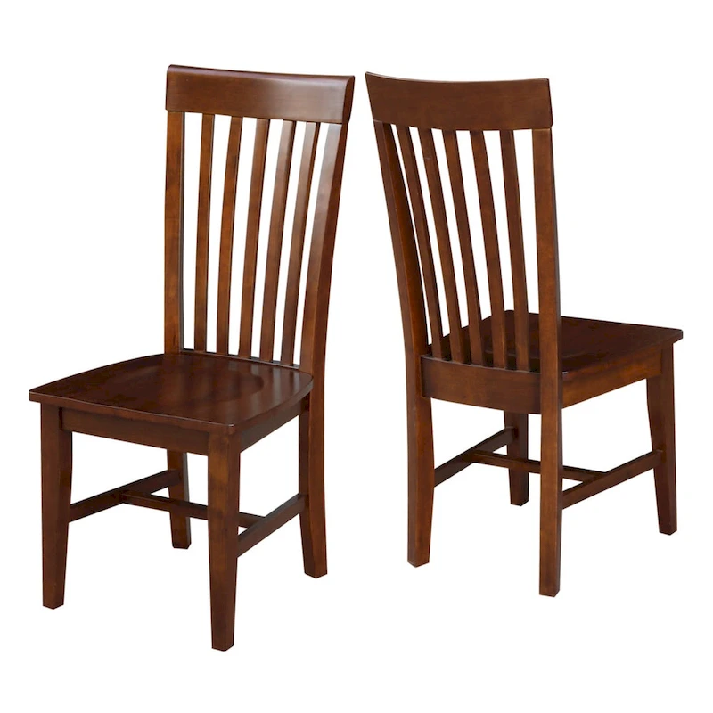 International Concepts Solid Wood Cosmo Tall Mission Chairs, Set of 2
