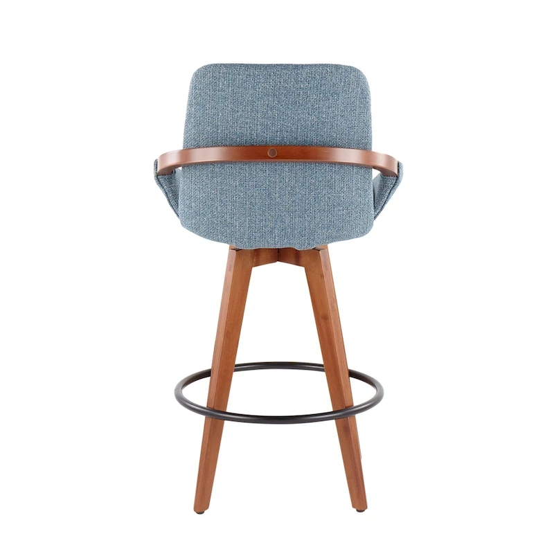 Carson Carrington Pugo 26 Fixed-Height Counter Stool in Noise Fabric
