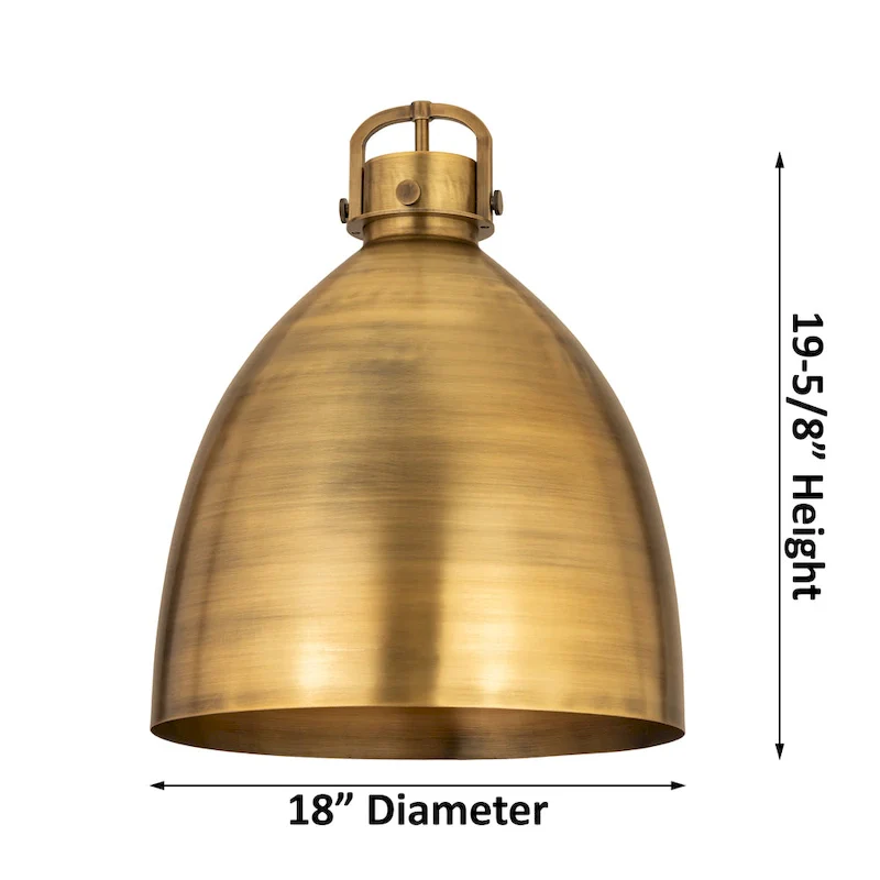 Innovations Lighting Newton Metal Bell - 1 Light 18  Stem Hung Pendant
