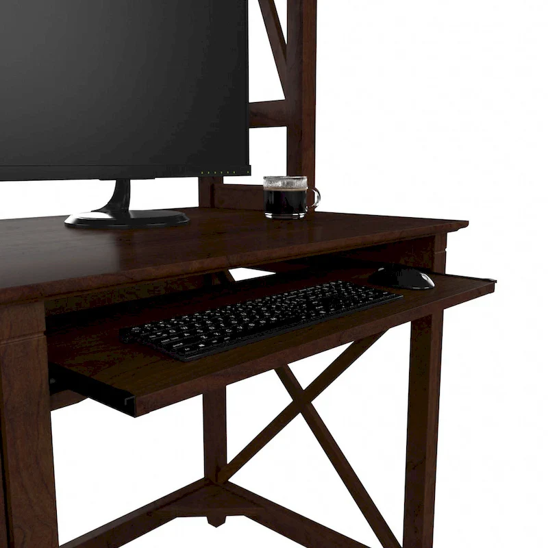 48W Small Computer Desk with Hutch