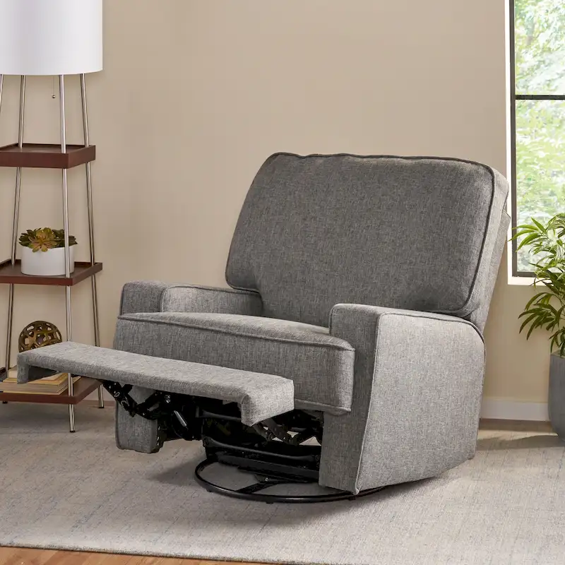 Crockett Traditional Glider Recliner with Swivel by Christopher Knight Home