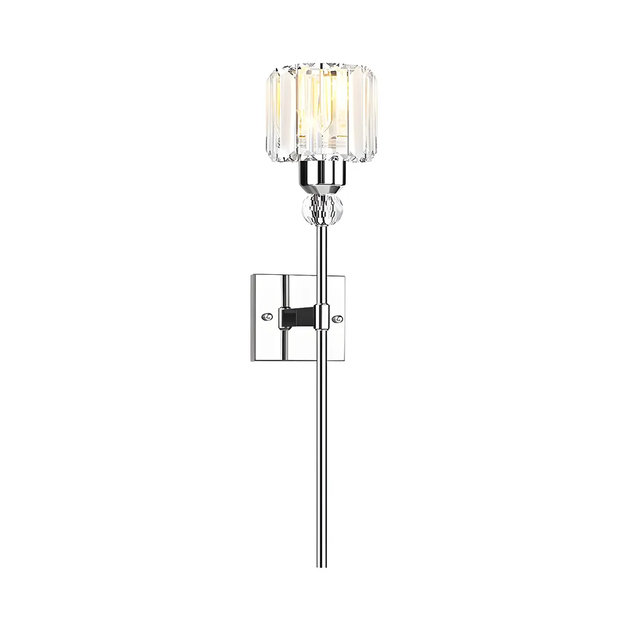 Modern Rod Shape Gold Crystal Vanity Light for Bathroom