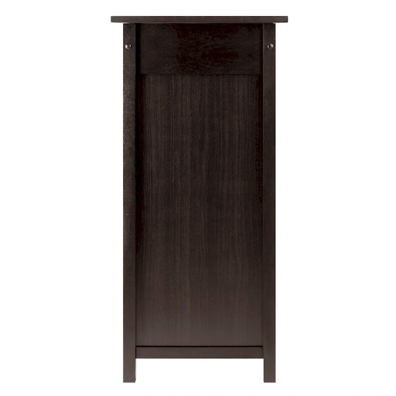 Wine Cabinet, Expandable Top, Espresso - 29.92 x 17.32 x 37.01 inches