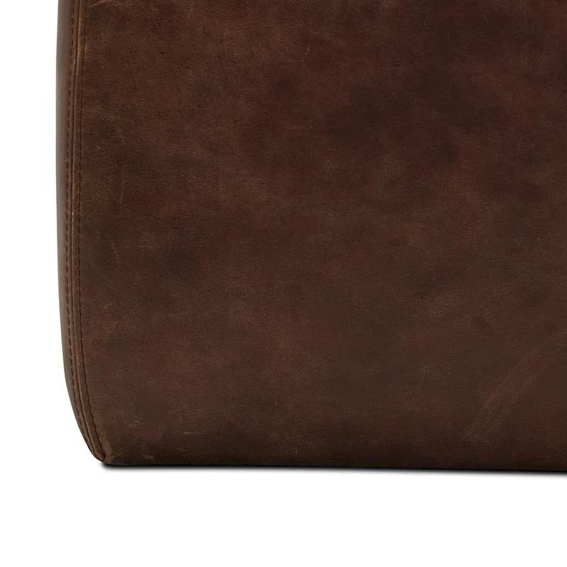 Poly & Bark Sequoia Ottoman - Full Grain Genuine Italian Leather