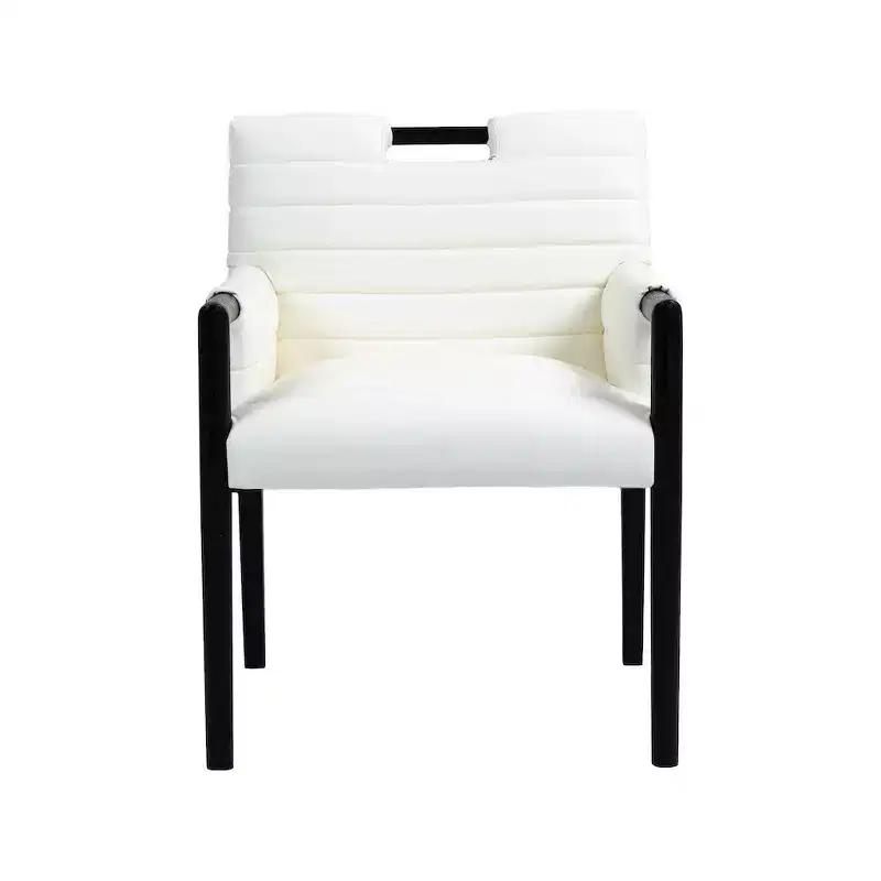 Meridian Furniture,Aimee Vegan Leather Dining Arm Chair