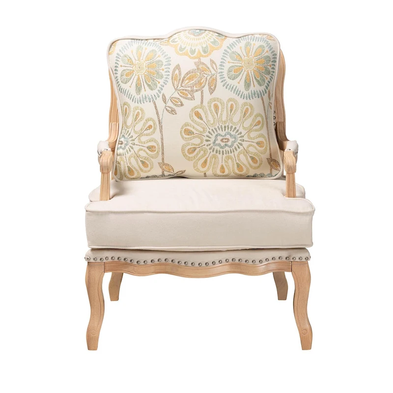 Andre Traditional Wood Accent Chair