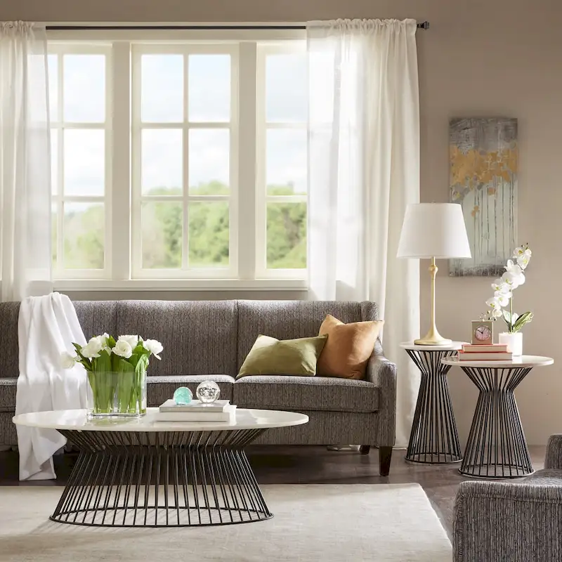 Madison Park Keaton Black/White Coffee Table