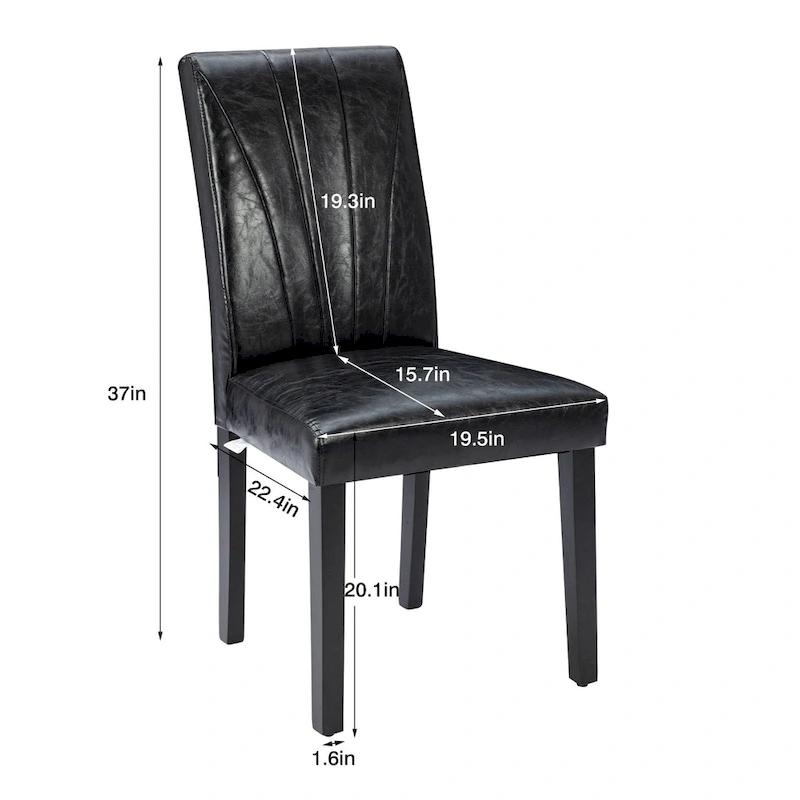 VECELO Upholstered Dining Chairs Set of 2 Parson Classic Upholstered Dining Chair,Modern 37 Parson Chairs