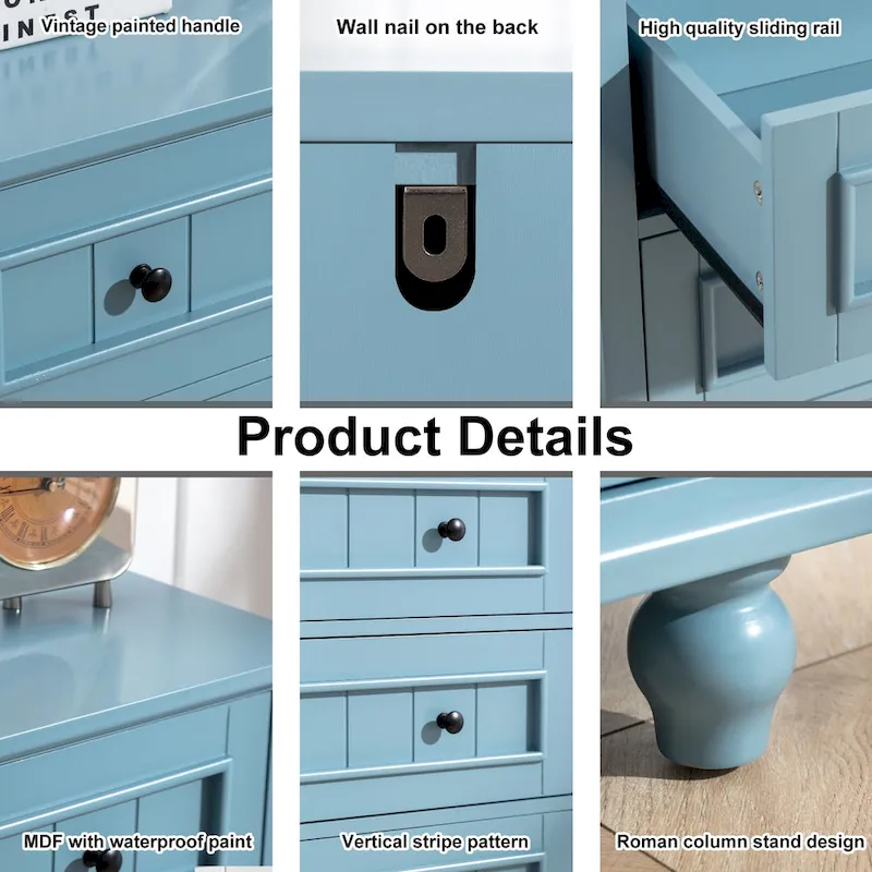 4 Drawer Large Chest Drawers Furniture Wide Storage Cabinet Bedroom Living Room