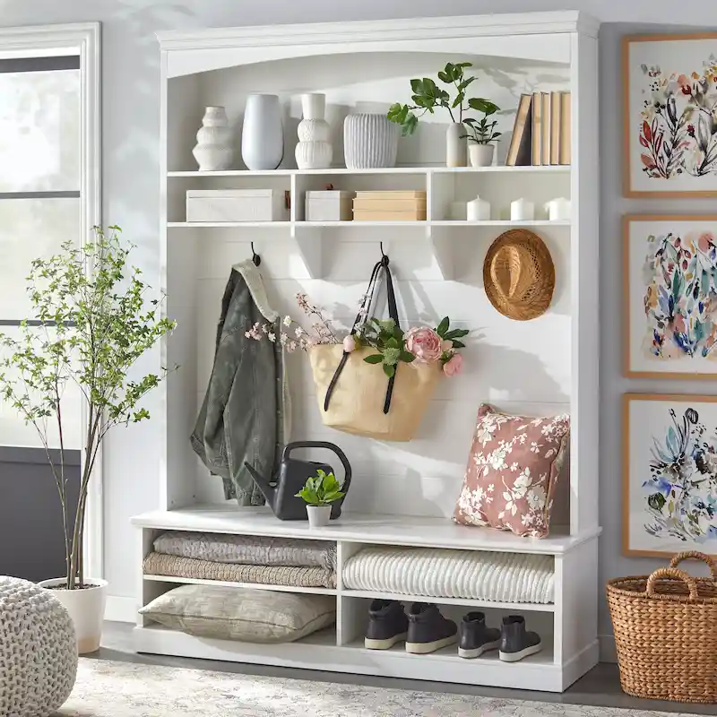 Shiplap Entryway Cabinet