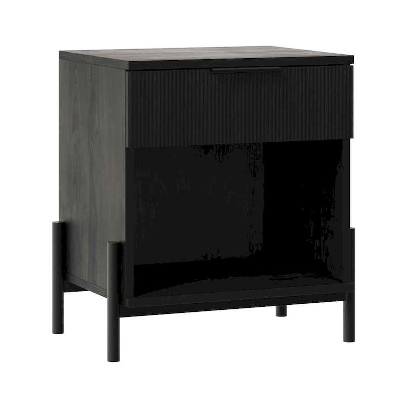 Middlebrook Designs Modern Fluted-Drawer Nightstand