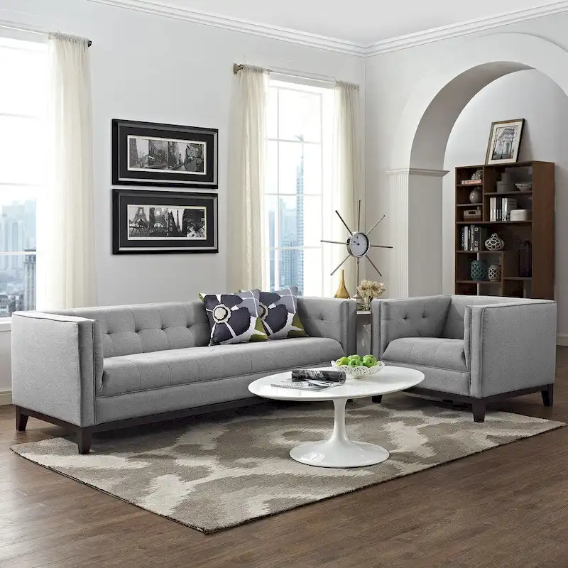 Serve Tufted 2-Piece Living Room Furniture Set