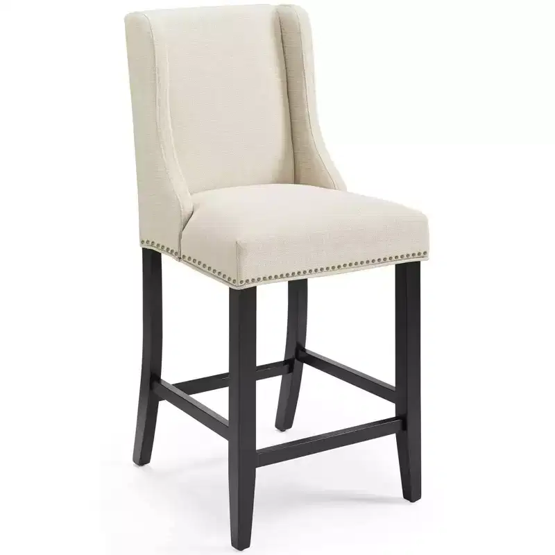 Set of 2 Baron Counter Height Barstool Upholstered Fabric - Modway