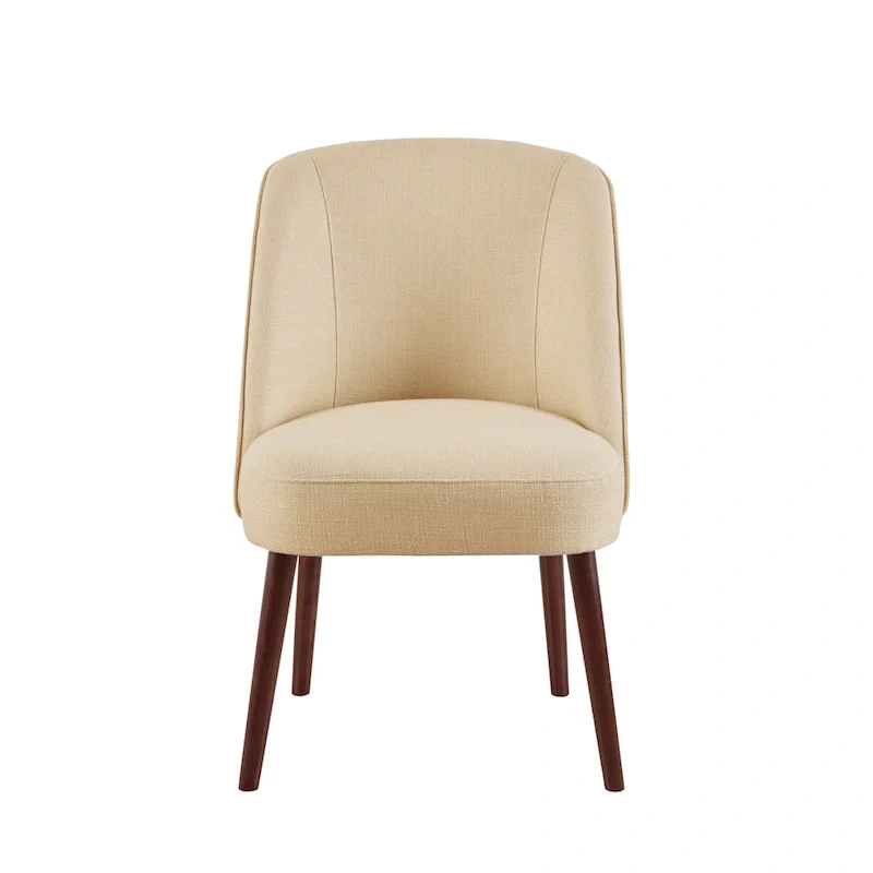 Natural Rounded Back Dining Chair - 22.25w x 24.5d x 34.6h