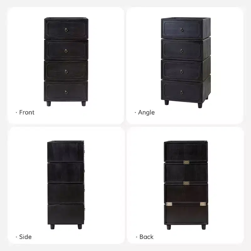 Oddone 2 - Drawer end table Set of 2 With Modular Design| ART OF LIVING DESIGNS