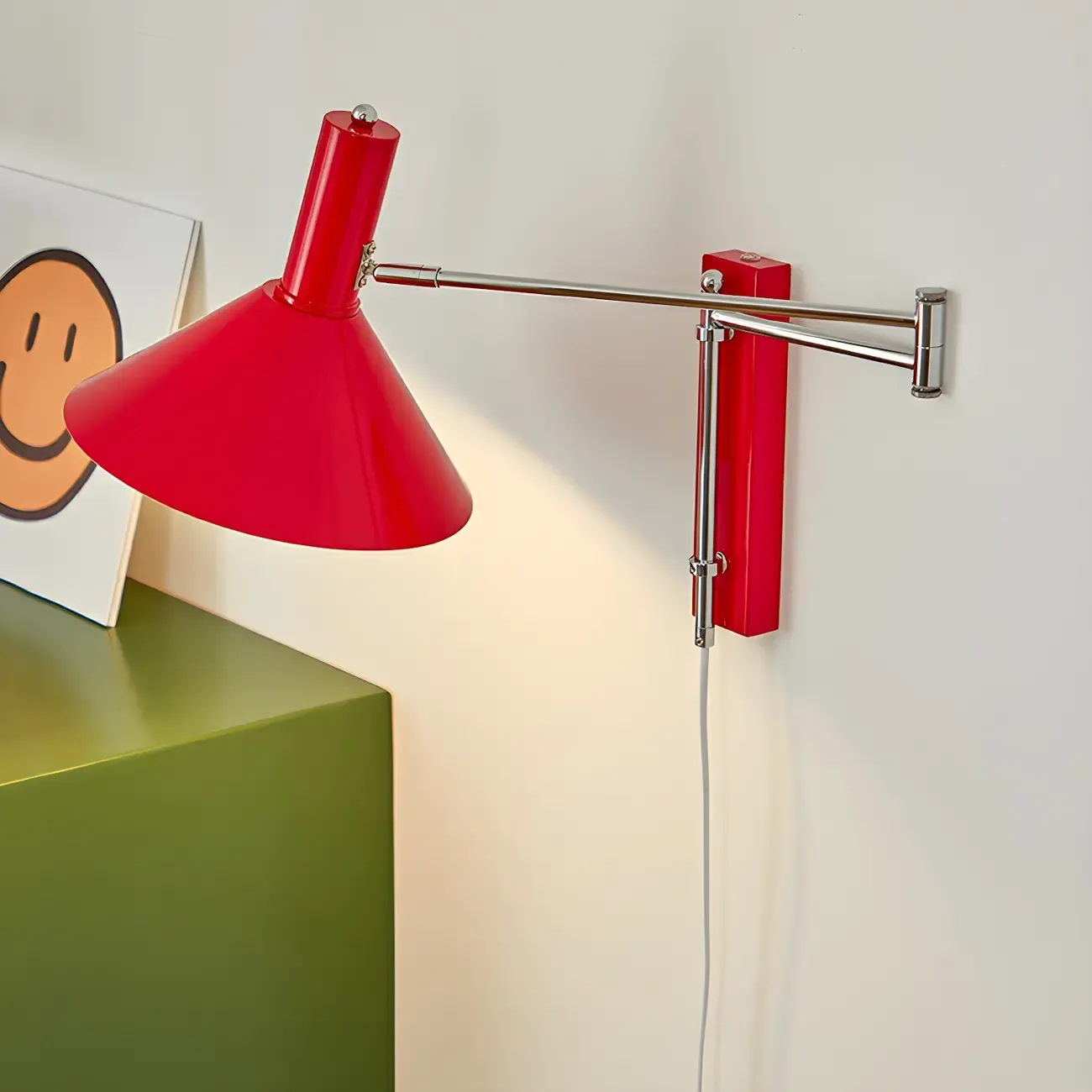 Industrial Metal Stylish Swing Arm Wall Light