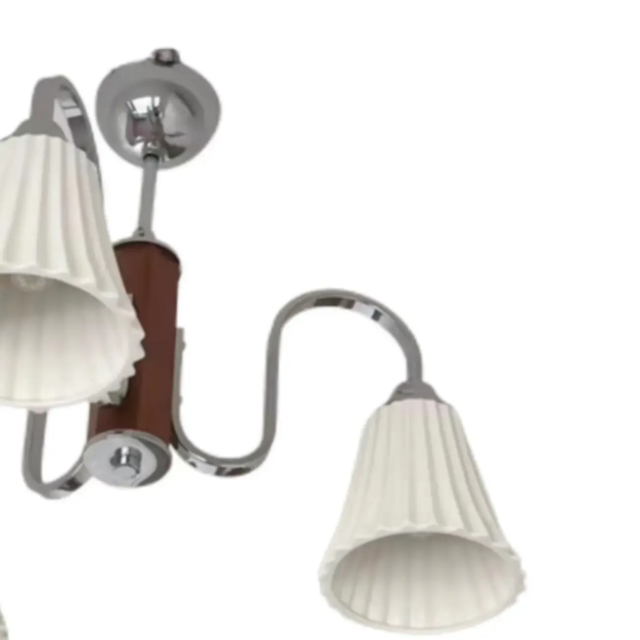 Modern Geometric Ceramic Multi-Light Chandelier