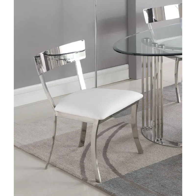 Somette Melanie Curved Back Dining Chair, Set of 2