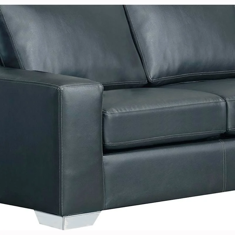 Mitchell Modern Premium Top Grain Italian Leather Sectional Sofa