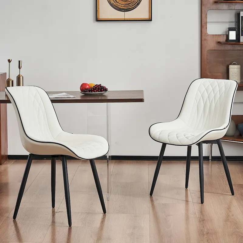 Modern Dining Chairs Set of 2 Upholstered Dining Room Chairs