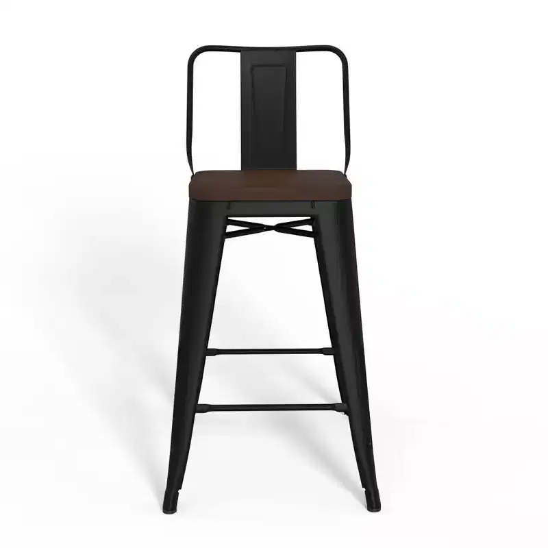 Set of 4 24 Josephine Metal/Wood Counter Height Barstools - WyndenHall