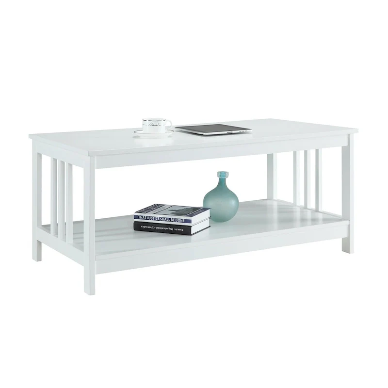Convenience Concepts Mission Coffee Table with Shelf