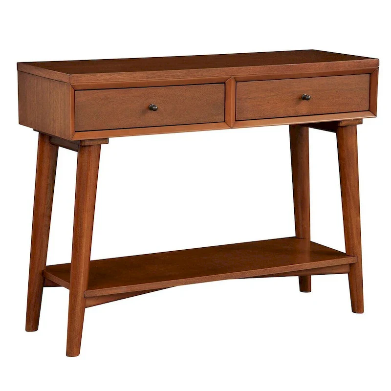 Flynn Mid Century  Console Table with 2 Drawers