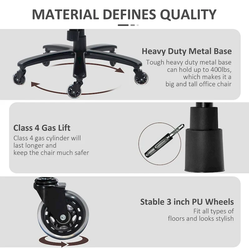 Vinsetto PU Leather Office Chair