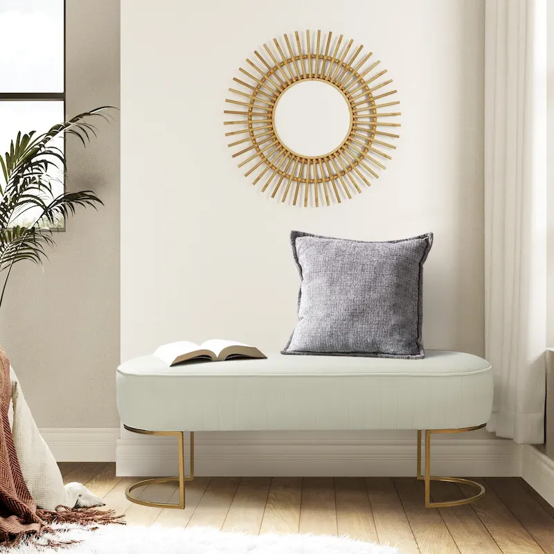 Justo 48 Wide Bench with Metal Base