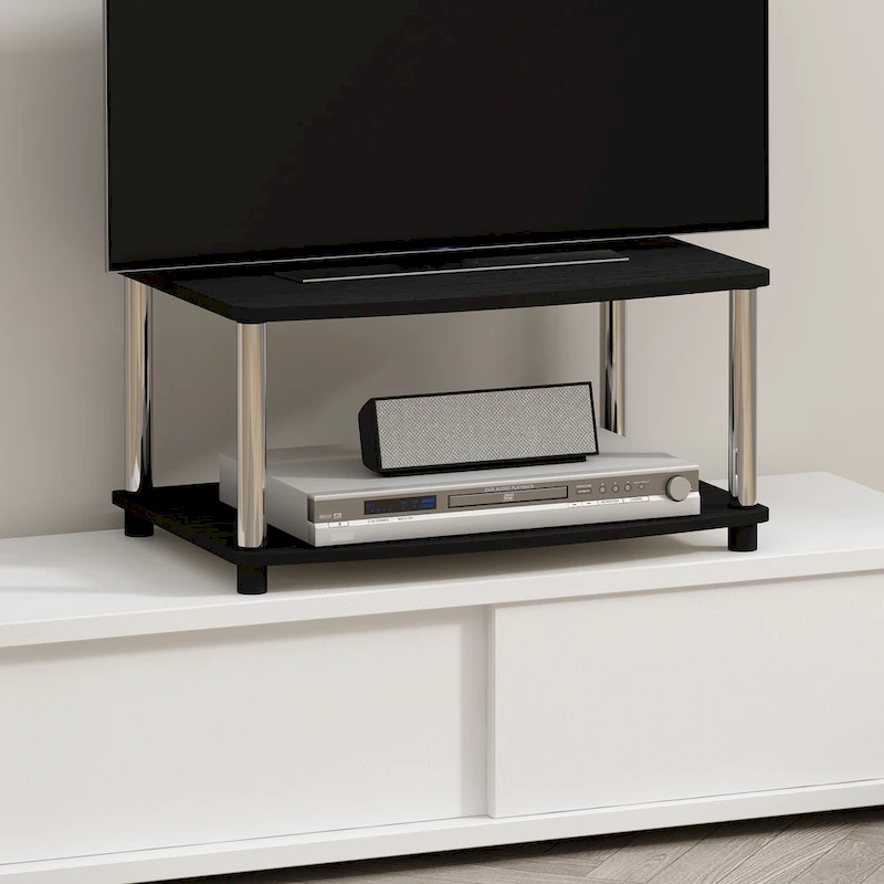 Furinno Turn-N-Tube No Tools 2-Tier Elevated TV Stands