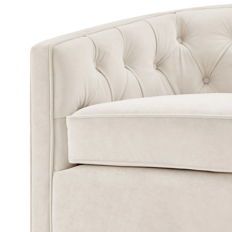 Walsh Fabric Swivel Barrel Chair