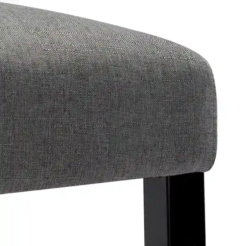 24 Inches Fabric Upholstered Nailhead Trim Counter Height Bar stools with Back Set of 2