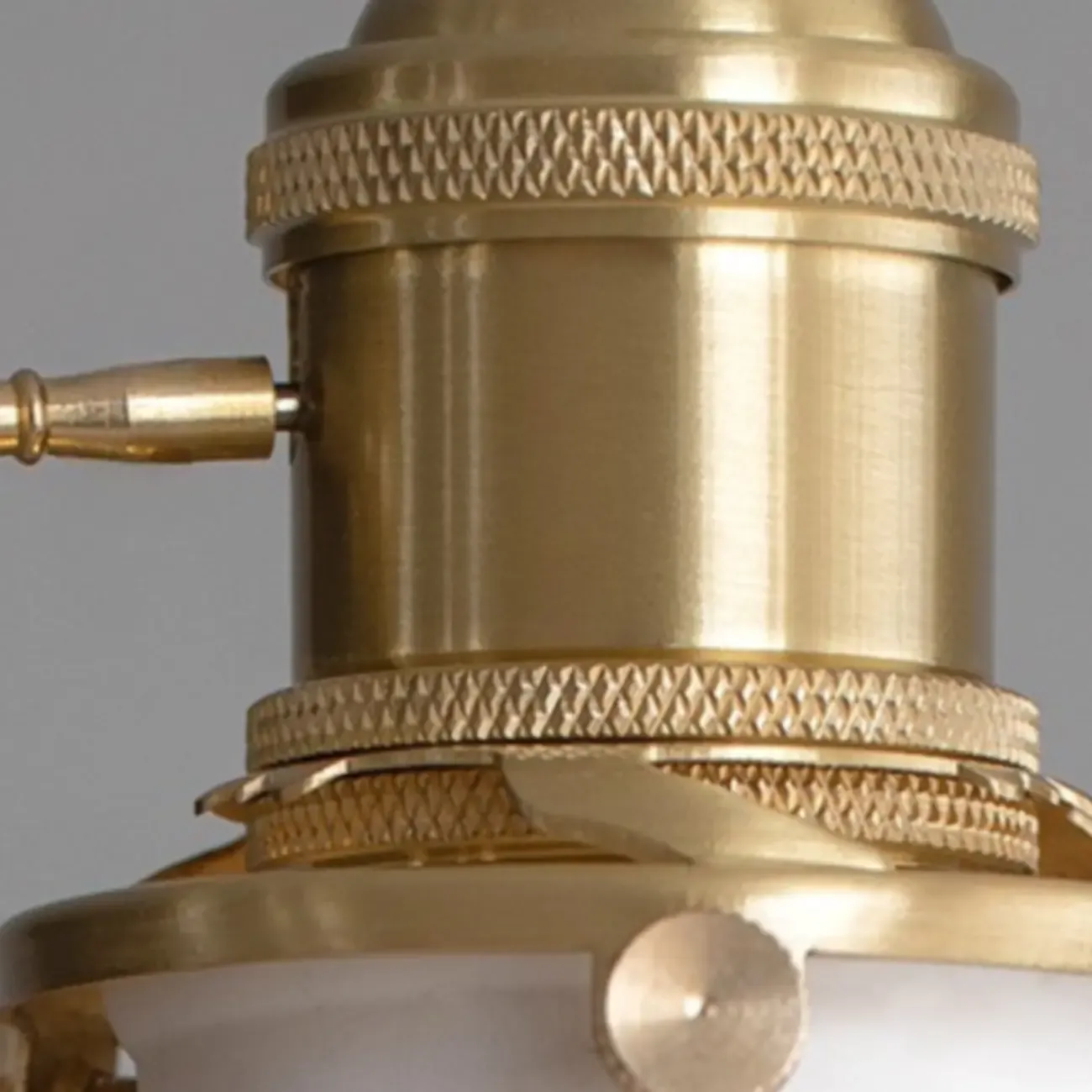 Modern Gold Metal Ribbed White Ceramic Pendant Light