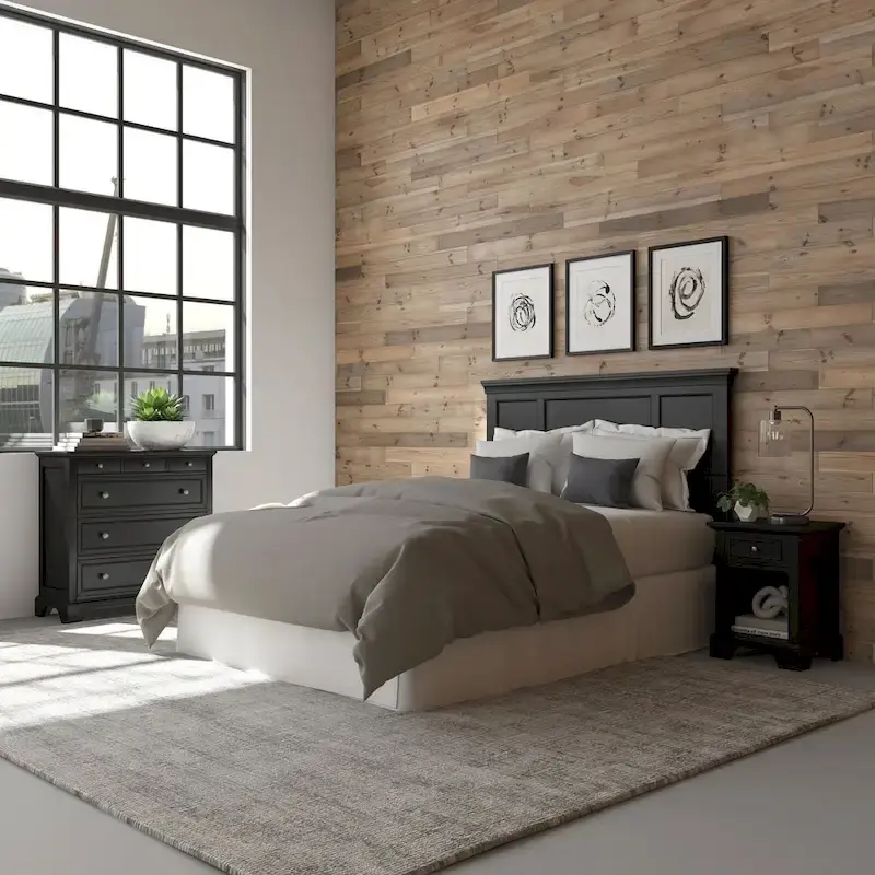 3-Piece Queen/Full Headboard Night Stand and Chest Set