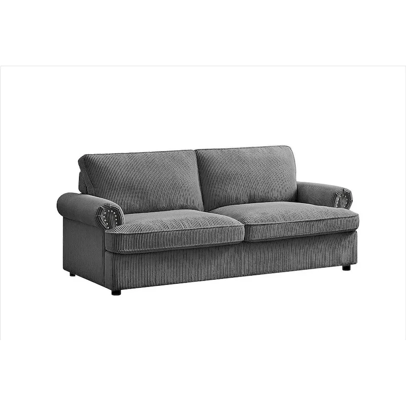 US Pride Furniture Viviana 76 inch Polyester Cushion Back Sofa Bed
