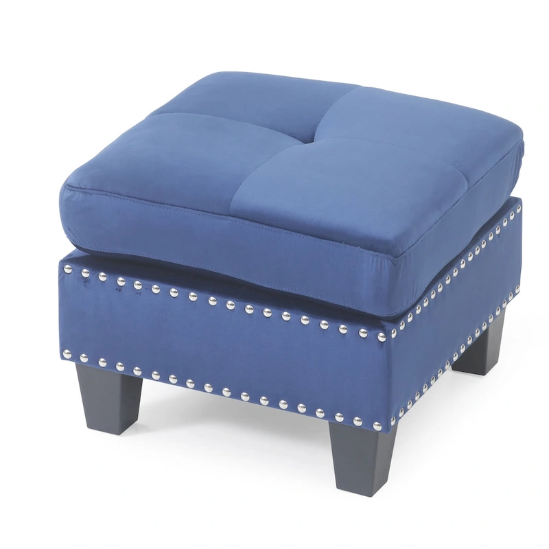 Copper Grove Meharrize Tufted Velvet Ottoman