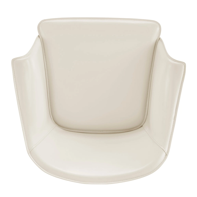 Callie Recycled Leather Dining Arm Chair