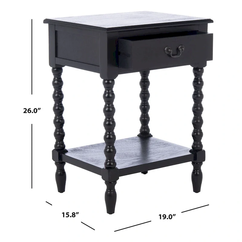 SAFAVIEH Christena Accent Table - 19 W x 15.8 L x 26 H - 19Wx16Dx26H