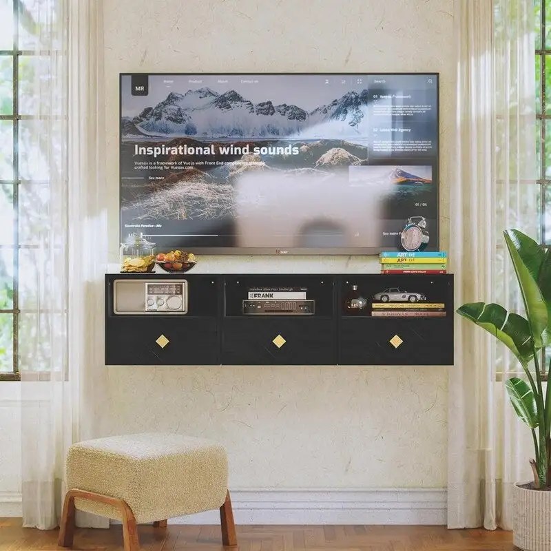 Floating Nightstand with Drawer