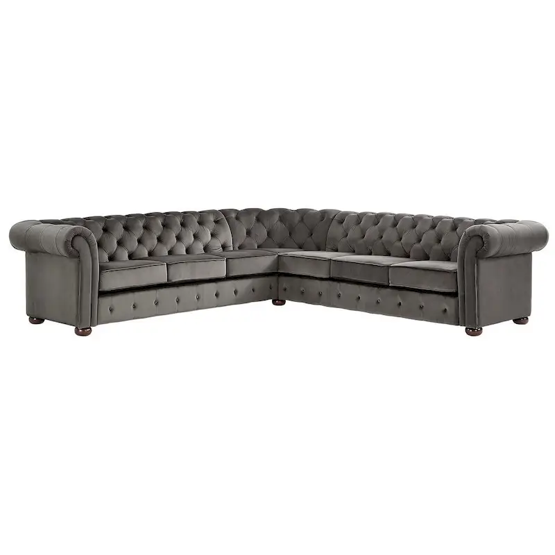 Knightsbridge Chesterfield L-shaped Sectional by iNSPIRE Q Artisan
