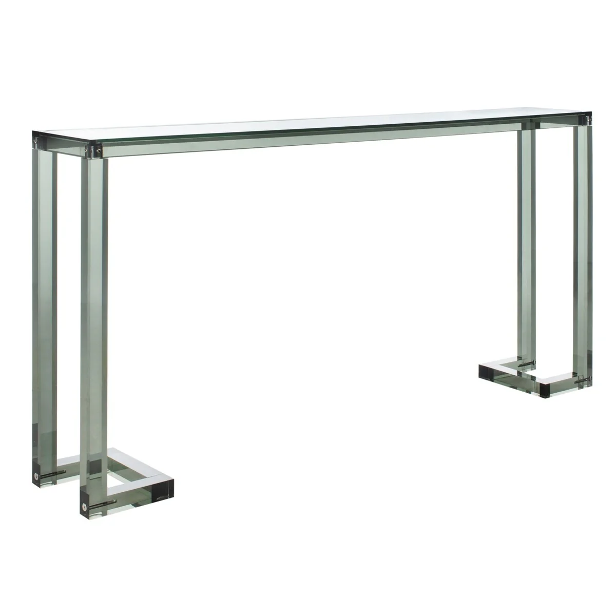 SAFAVIEH Couture Camryn Acrylic Console Table - Clear - 60 W x 10 L x 30 H - 52Wx10Dx30H