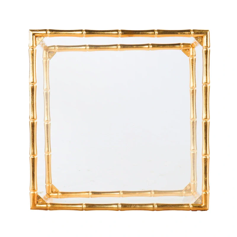 SEI Furniture Overton Glass-Top Side Table