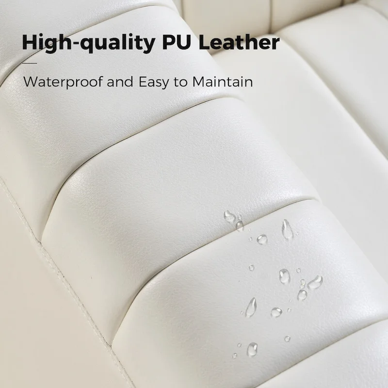 Esteban Modern Leather Upholstered Swivel Barrel Chair by HULALA HOME